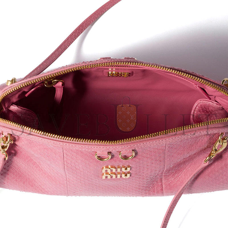 MIU MIU CAPRICE AYERS LEATHER CLUTCH 5BF130 (28*14.5*10cm)